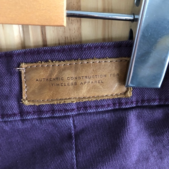 H&M Denim Shorts in Plum. Size 8. - Picture 3 of 4